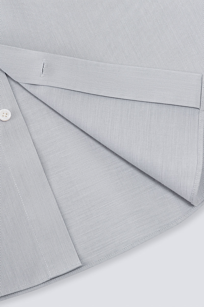 Supreme Cotton-Cashmere Dobby Dress Shirt | Grey Stripes 28700N - Image 10