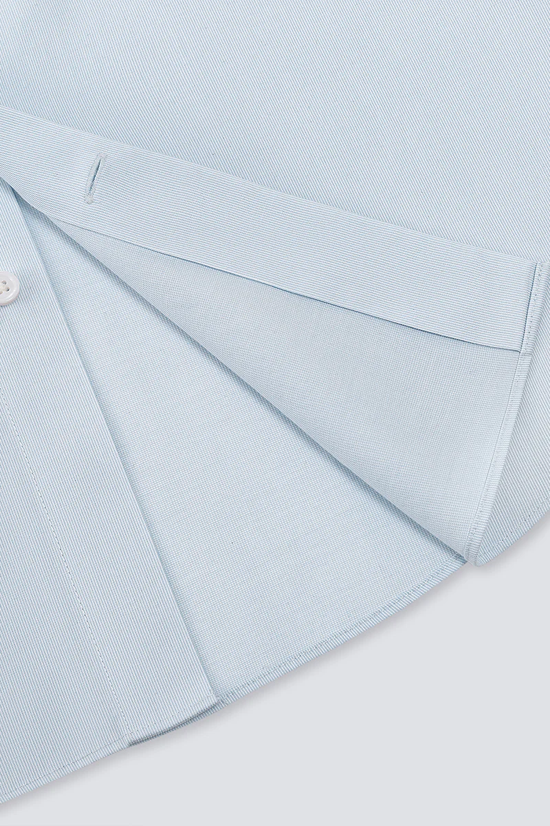 Supreme Cotton-Cashmere Dobby Dress Shirt | Pale Blue Stripes 28699N - Image 10