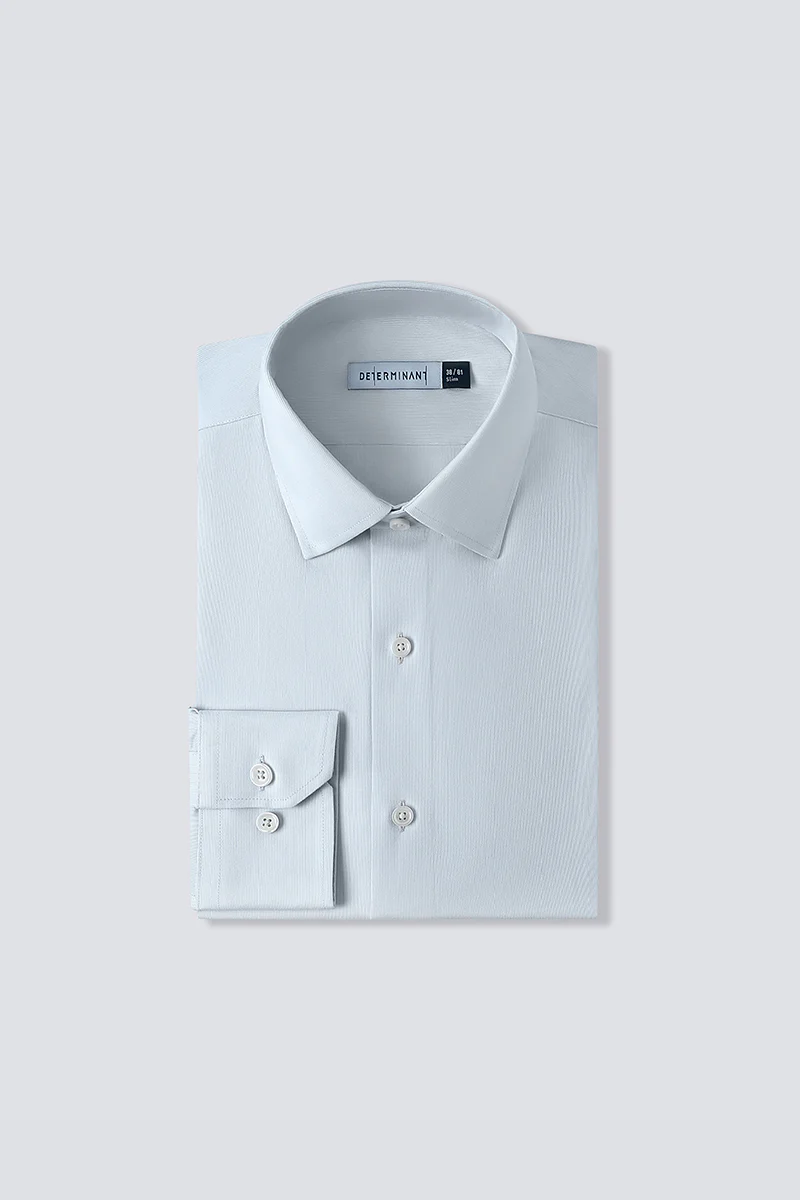 Supreme Cotton-Cashmere Dobby Dress Shirt | Pale Blue Stripes 28699N - Image 12