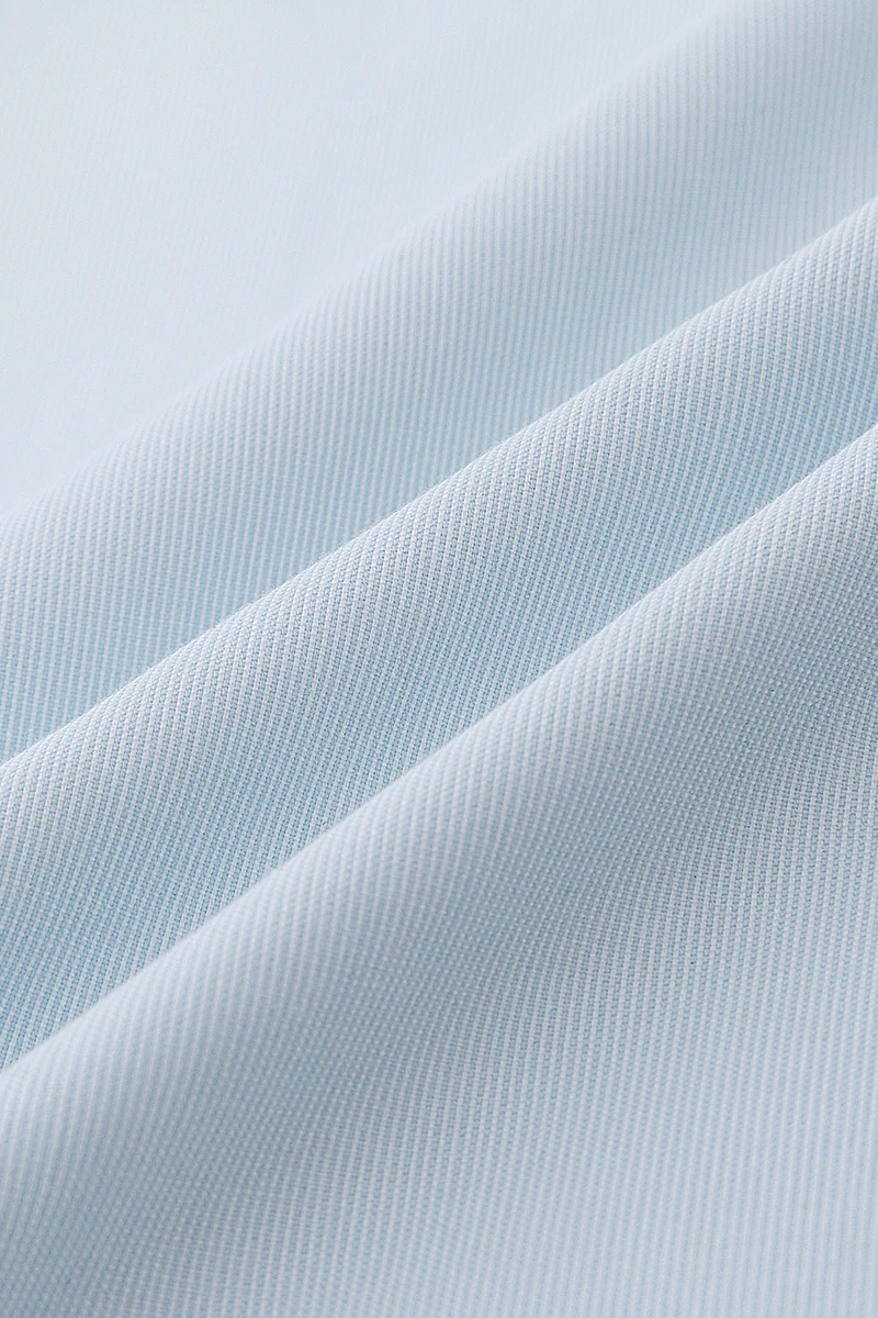 Supreme Cotton-Cashmere Dobby Dress Shirt | Pale Blue Stripes 28699N - Image 9