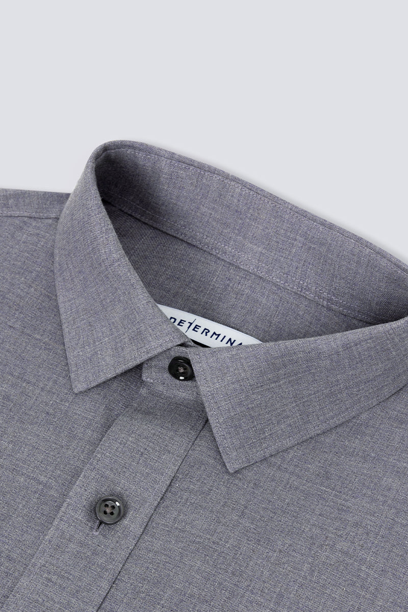 Supreme Cotton-Yak Twill Dress Shirt | Stone Grey 0372DK - Image 10