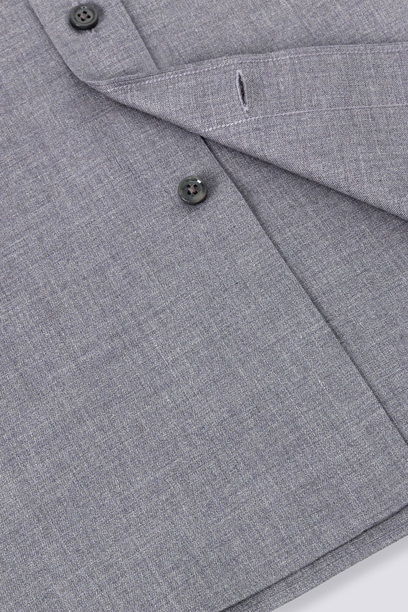 Supreme Cotton-Yak Twill Dress Shirt | Stone Grey 0372DK - Image 12