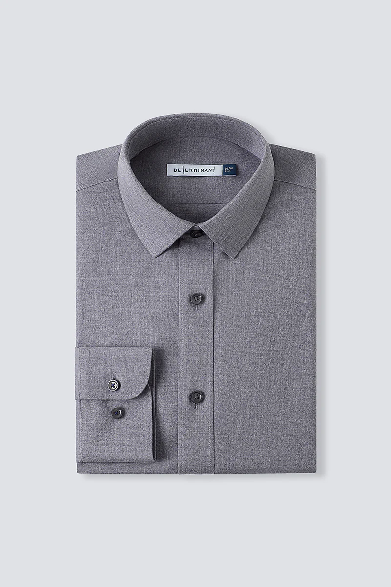 Supreme Cotton-Yak Twill Dress Shirt | Stone Grey 0372DK - Image 14