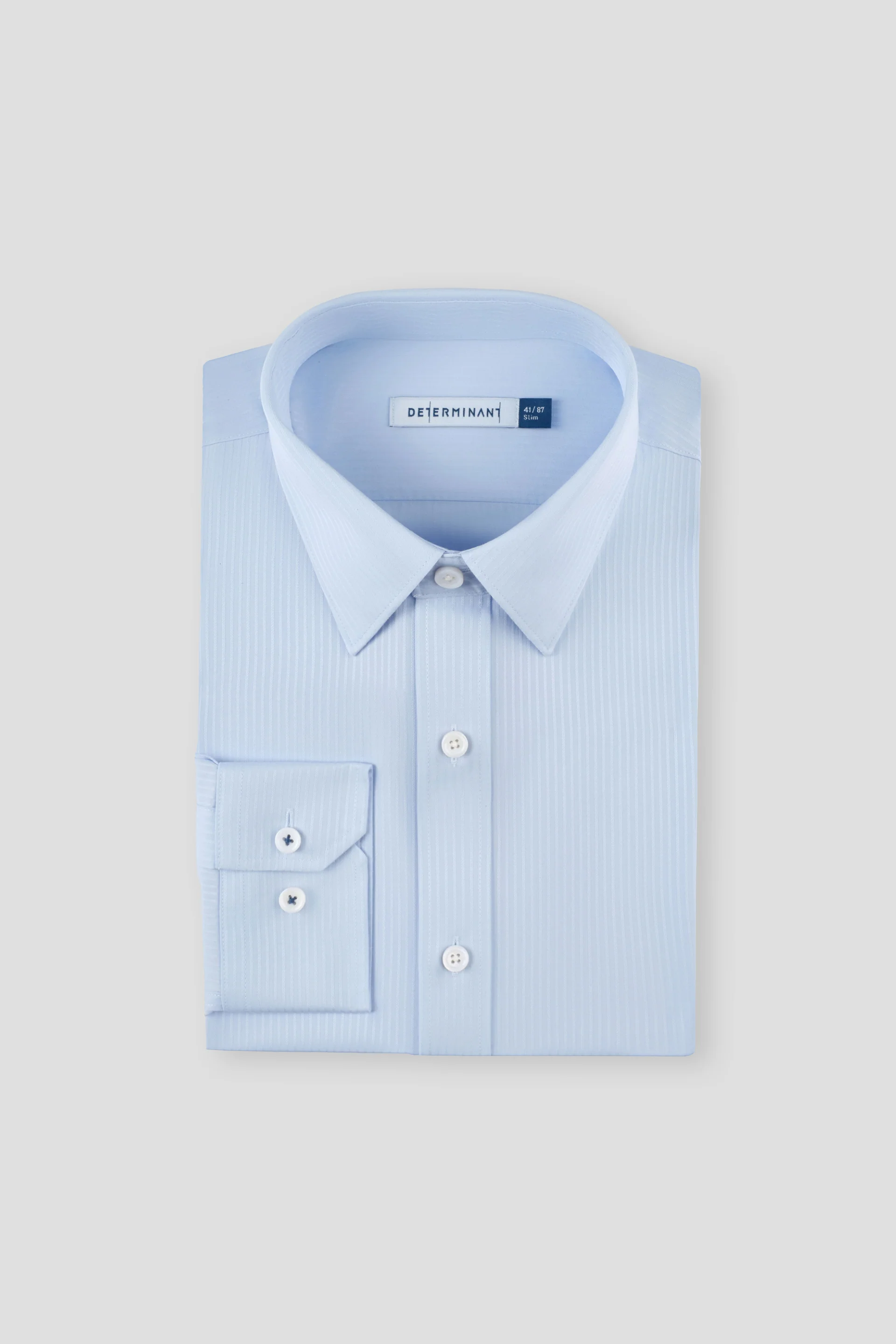 Supreme Cotton Dobby Cord Dress Shirt | Light Blue 8925NZ - Image 3