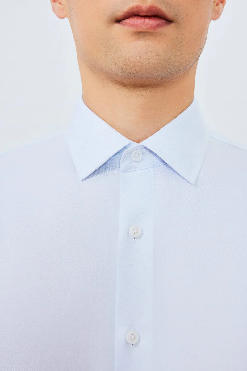 Supreme Cotton Dobby Twill Dress Shirt | Light Blue 7643NZ - Image 2
