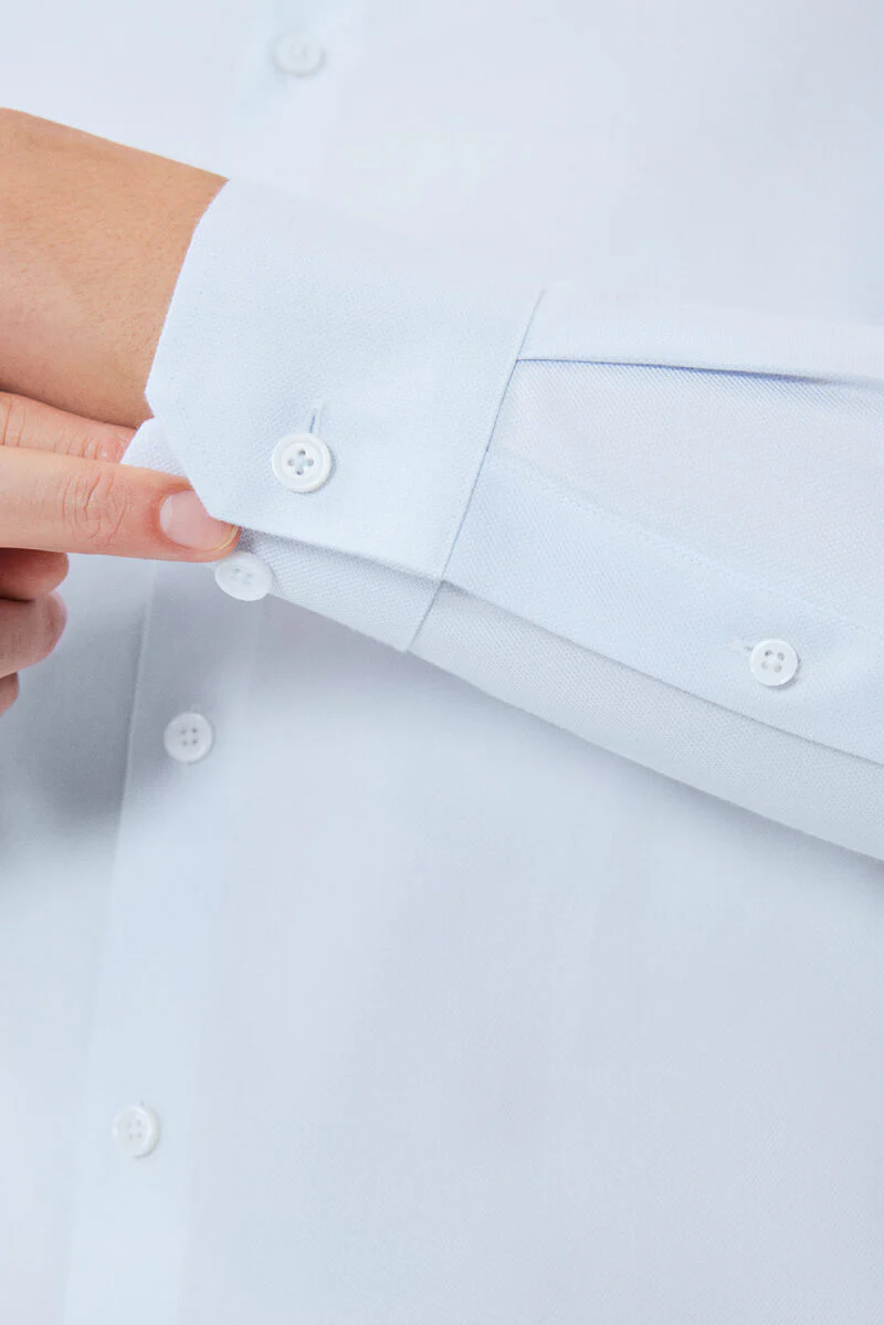 Supreme Cotton Dobby Twill Dress Shirt | Light Blue 7643NZ - Image 5