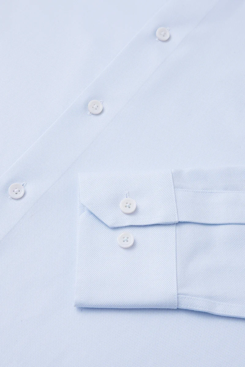 Supreme Cotton Dobby Twill Dress Shirt | Light Blue 7643NZ - Image 7