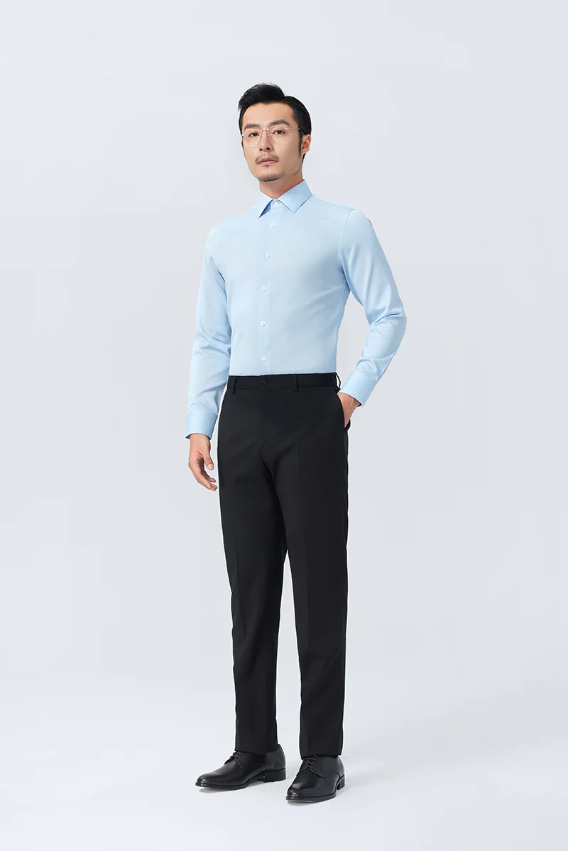 Supreme Cotton Dress Shirt | Light Blue 3396NZ - Image 3