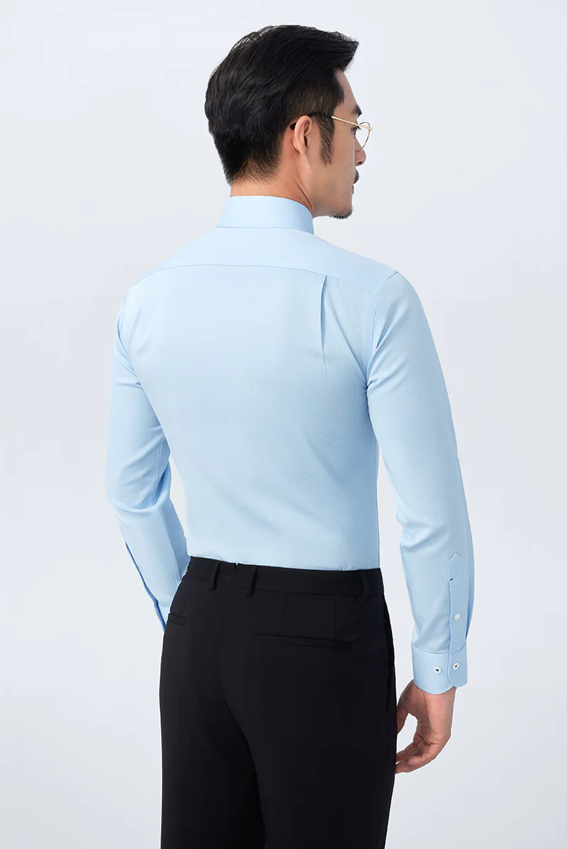 Supreme Cotton Dress Shirt | Light Blue 3396NZ - Image 4
