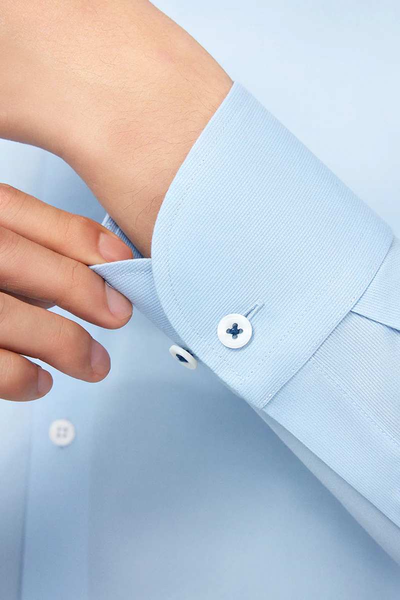 Supreme Cotton Dress Shirt | Light Blue 3396NZ - Image 5