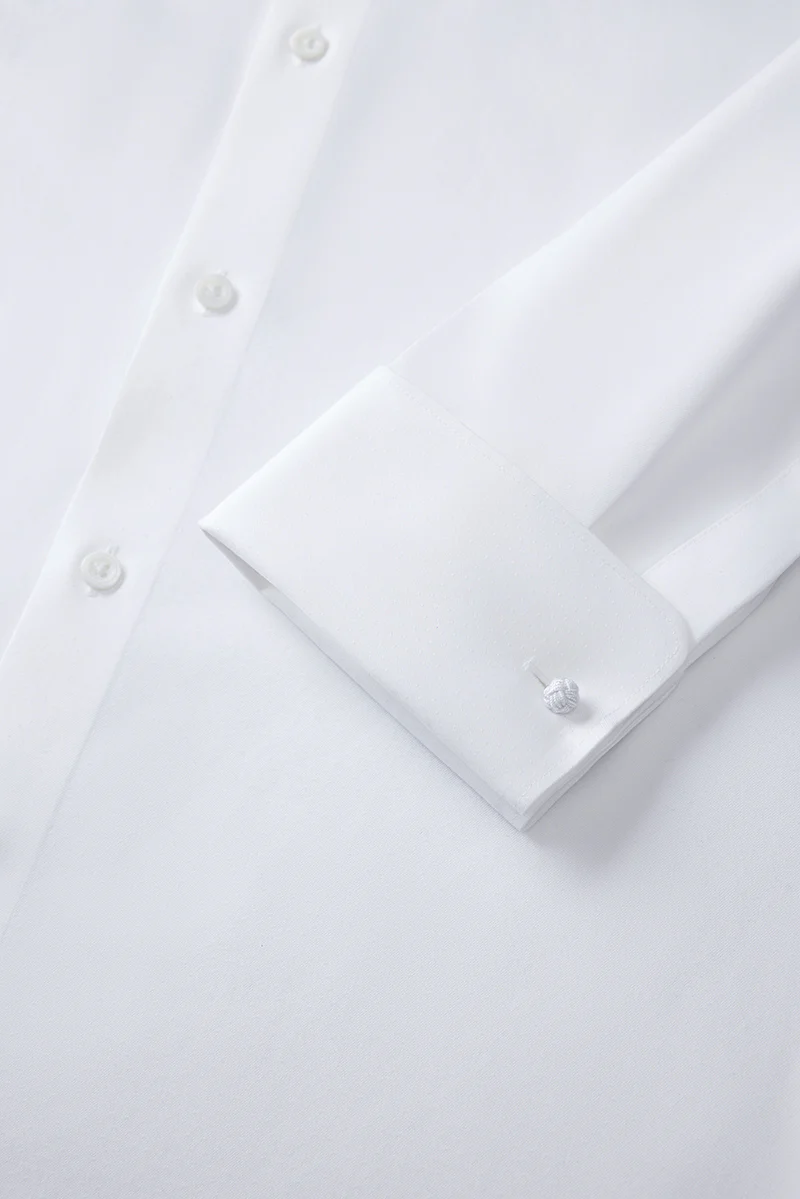 Supreme Cotton French Cuff Dress Shirt | White WH001Z - Image 6