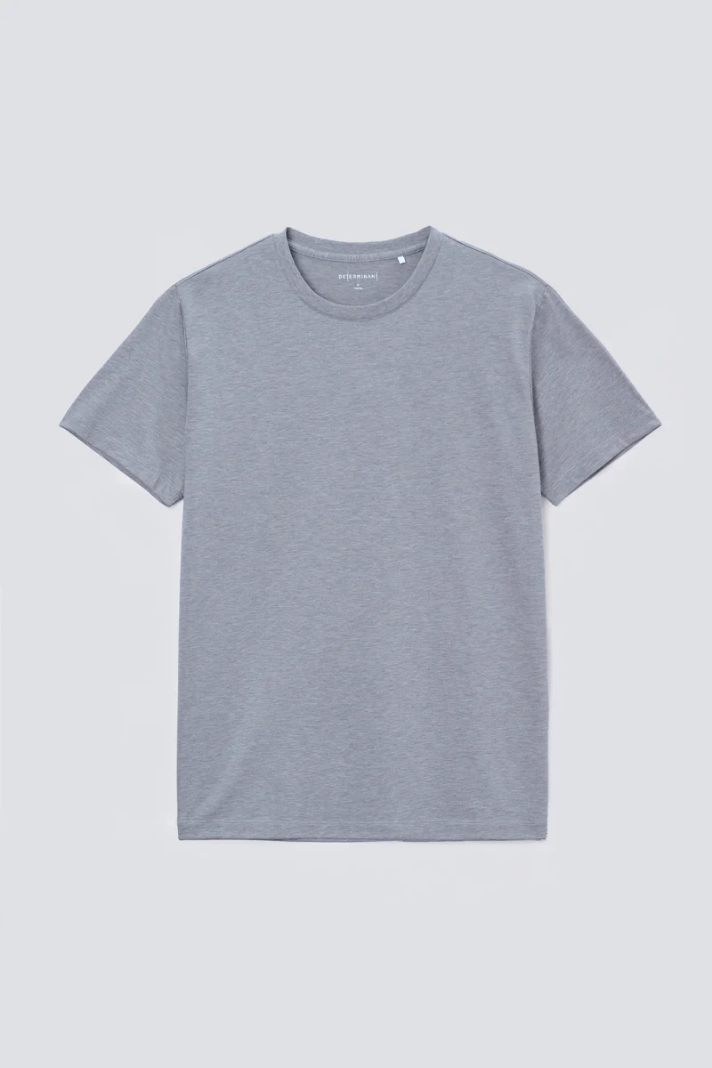 Supreme Cotton-Silk Crew Neck T-Shirt | Grey BC5081 - Image 10