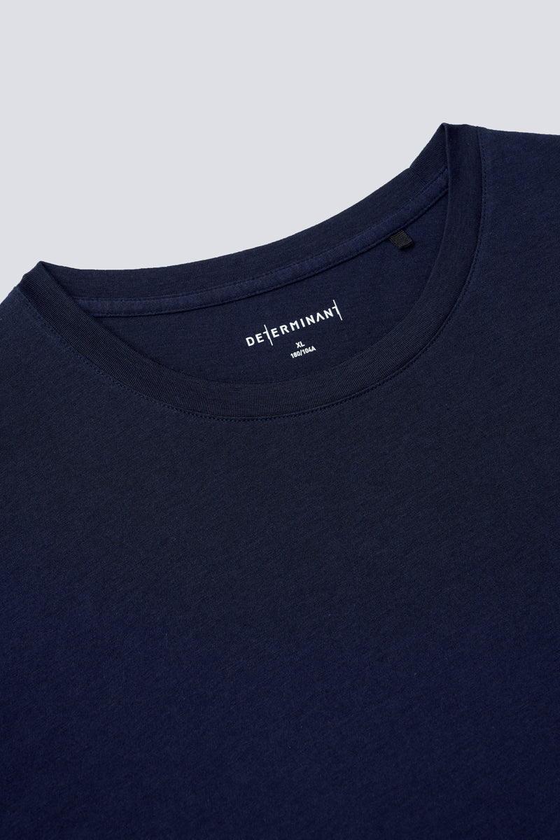 Supreme Cotton-Silk Crew Neck T-Shirt | Navy NYYD01 - Image 6