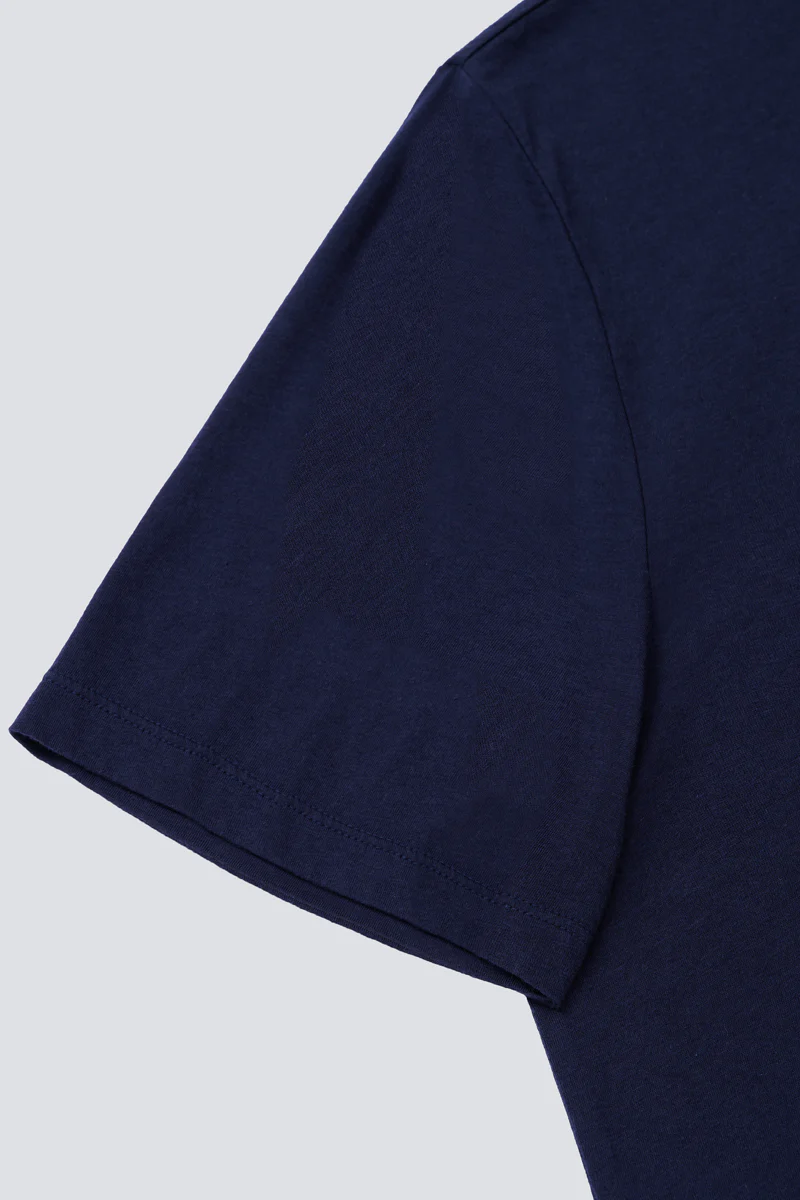 Supreme Cotton-Silk Crew Neck T-Shirt | Navy NYYD01 - Image 7
