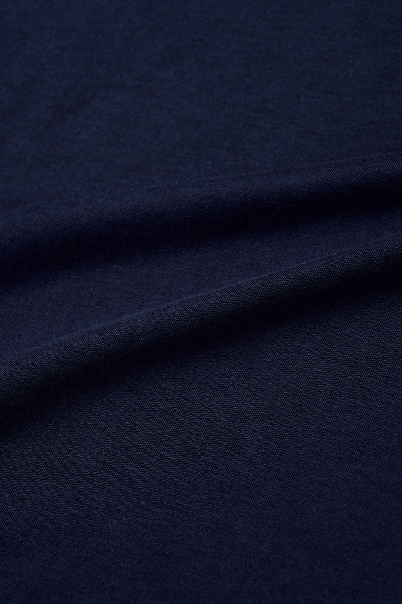 Supreme Cotton-Silk Crew Neck T-Shirt | Navy NYYD01 - Image 8