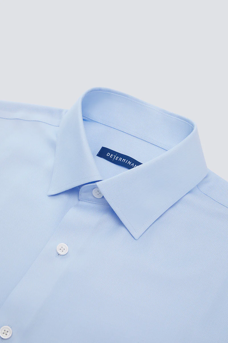 Supreme Cotton-Silk Dress Shirt | Light Blue 1459DK - Image 6