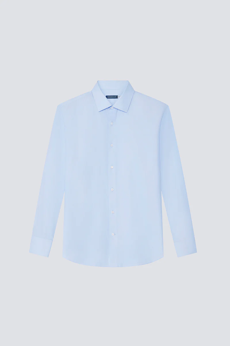 Supreme Cotton-Silk Dress Shirt | Light Blue 1459DK - Image 9