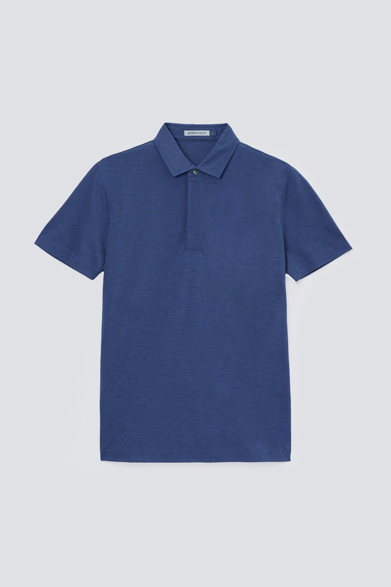 Supreme Cotton-Silk Pique Polo | Blue EB1258 - Image 10