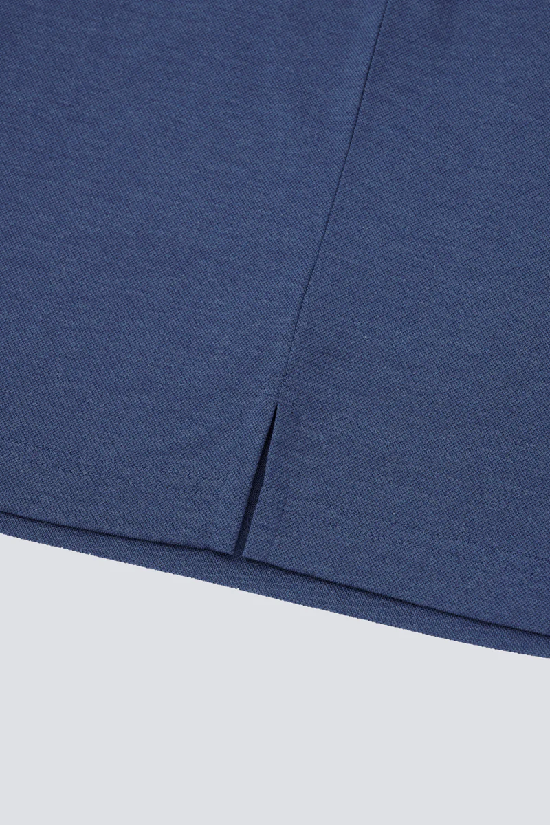 Supreme Cotton-Silk Pique Polo | Blue EB1258 - Image 8