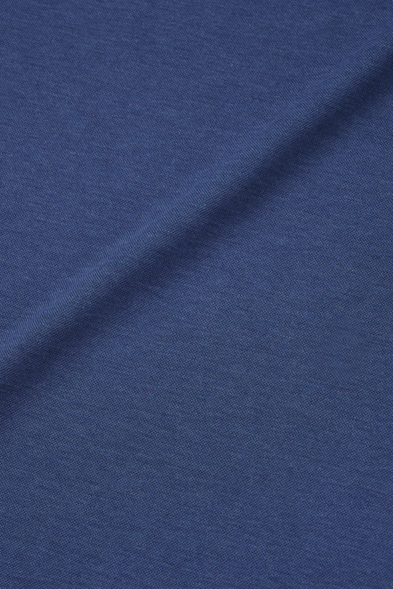 Supreme Cotton-Silk Pique Polo | Blue EB1258 - Image 9