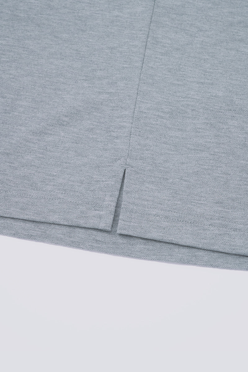 Supreme Cotton-Silk Pique Polo | Grey BC5028 - Image 8