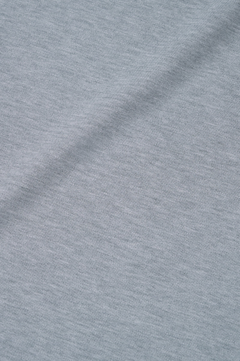 Supreme Cotton-Silk Pique Polo | Grey BC5028 - Image 9