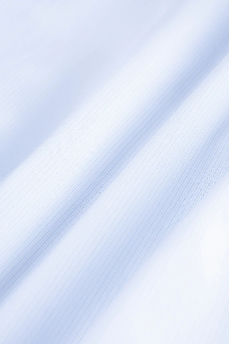 Supreme Cotton-Silk Twill Dress Shirt | Light Blue Stripes 15902N - Image 10
