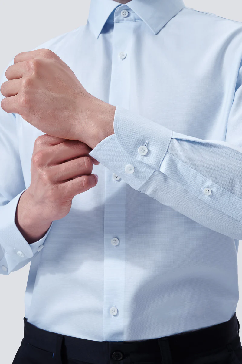 Supreme Cotton Twill Dress Shirt | Light Blue 17708N - Image 3