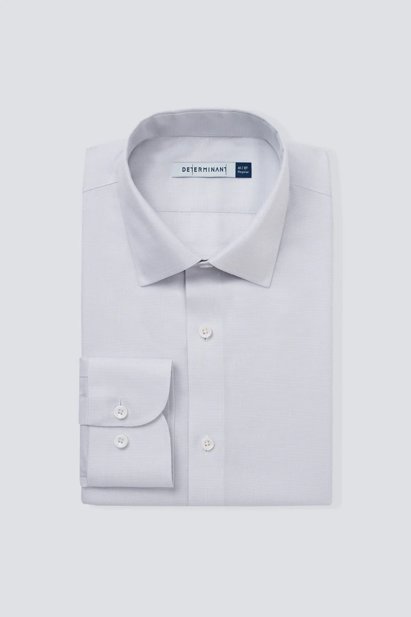 Supreme Cotton Twill Dress Shirt | Light Grey 16160N - Image 10