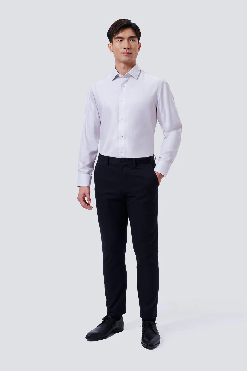 Supreme Cotton Twill Dress Shirt | Light Grey 16160N - Image 4