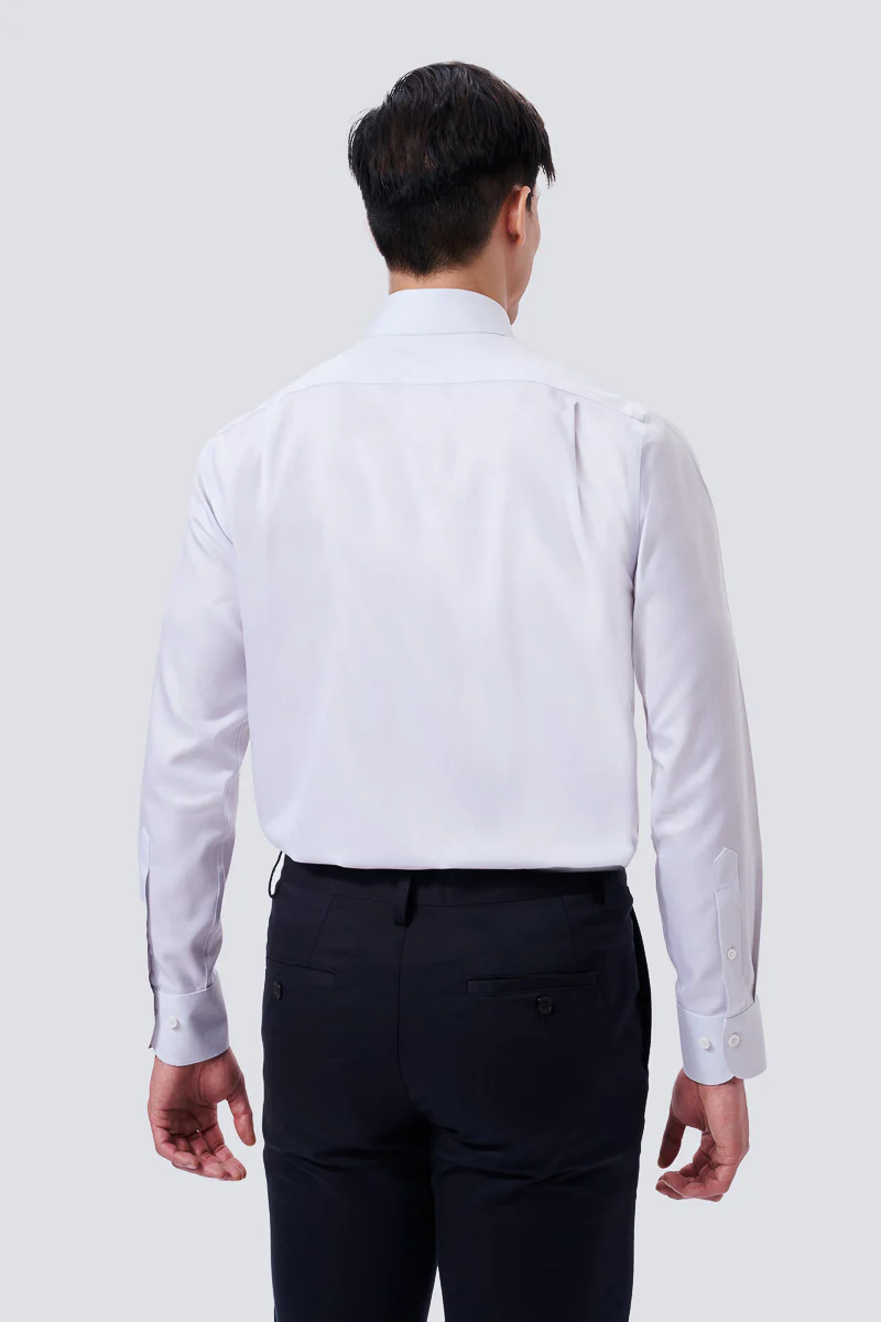 Supreme Cotton Twill Dress Shirt | Light Grey 16160N - Image 5