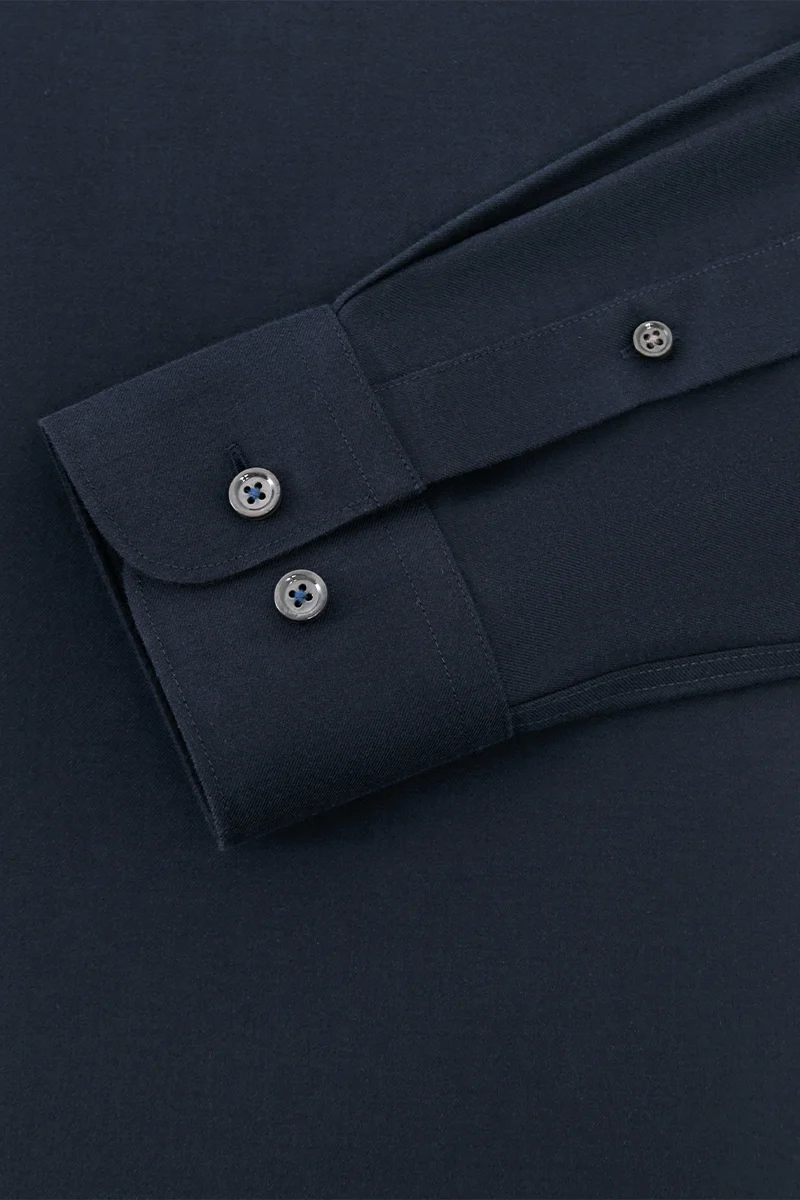 Supreme Cotton-Yak Twill Dress Shirt | Navy 0373DK - Image 10