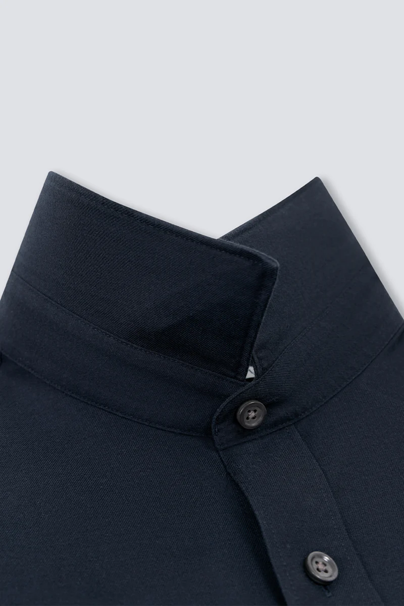 Supreme Cotton-Yak Twill Dress Shirt | Navy 0373DK - Image 12