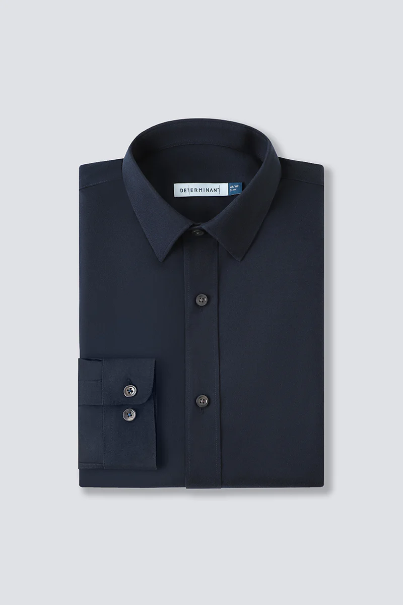 Supreme Cotton-Yak Twill Dress Shirt | Navy 0373DK - Image 14