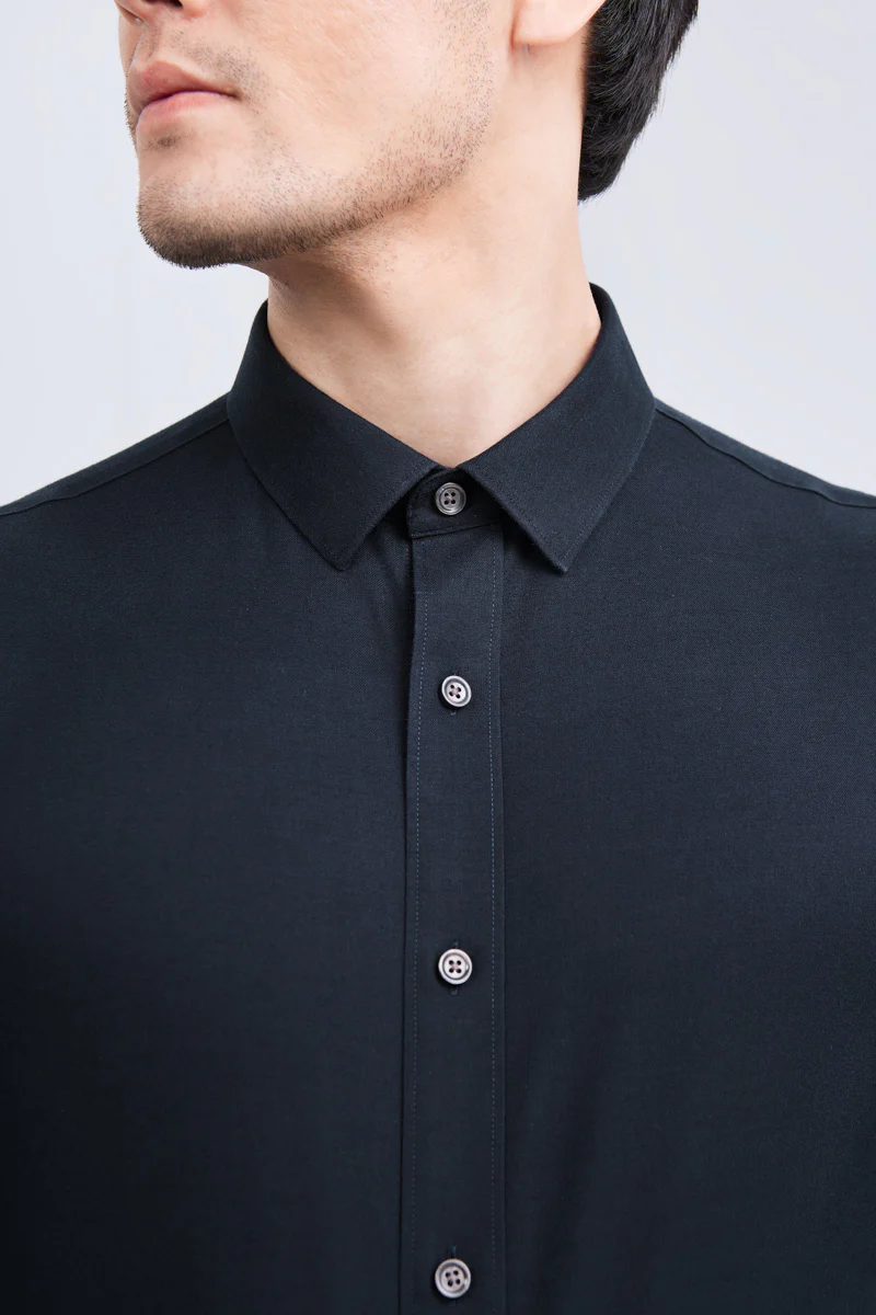 Supreme Cotton-Yak Twill Dress Shirt | Navy 0373DK - Image 2