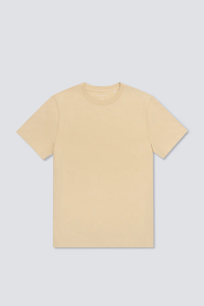 TerraTones Natural Dye Crew Neck T-Shirt | Khaki 70688J - Image 2