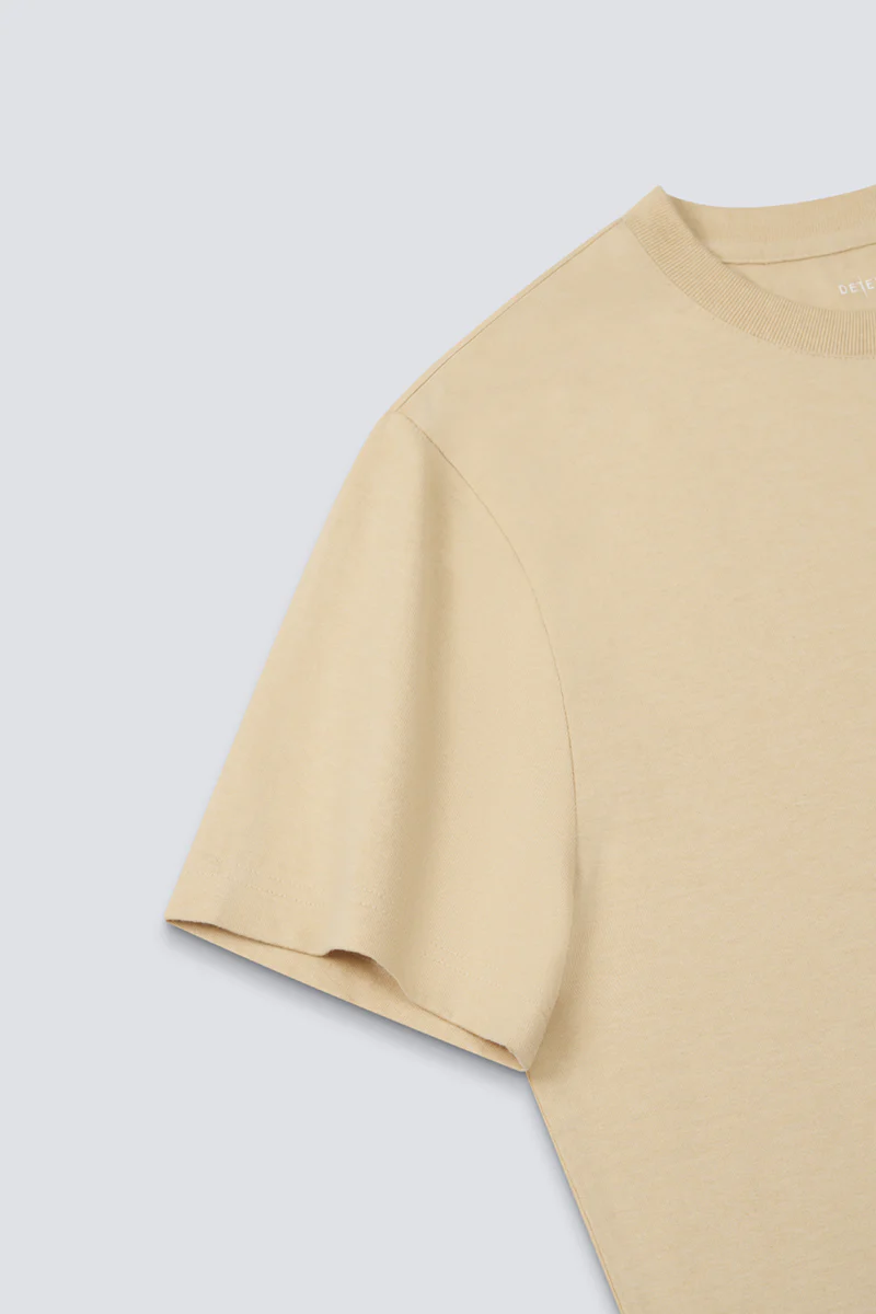 TerraTones Natural Dye Crew Neck T-Shirt | Khaki 70688J - Image 3