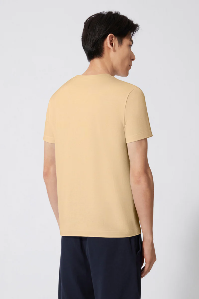 TerraTones Natural Dye Crew Neck T-Shirt | Khaki 70688J - Image 7