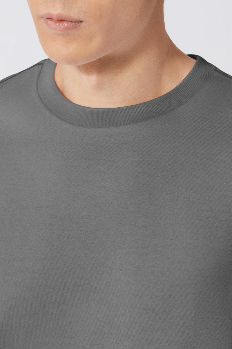 TerraTones Natural Dye Crew Neck T-Shirt | Stone Grey 58301J - Image 8