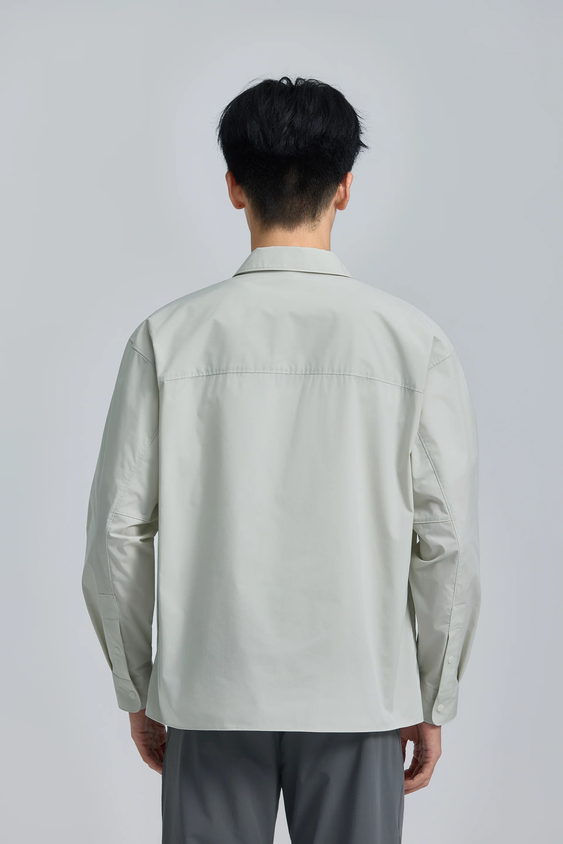 UV-Protection Lightweight Shirt Jacket | Beige Grey 22041N - Image 13