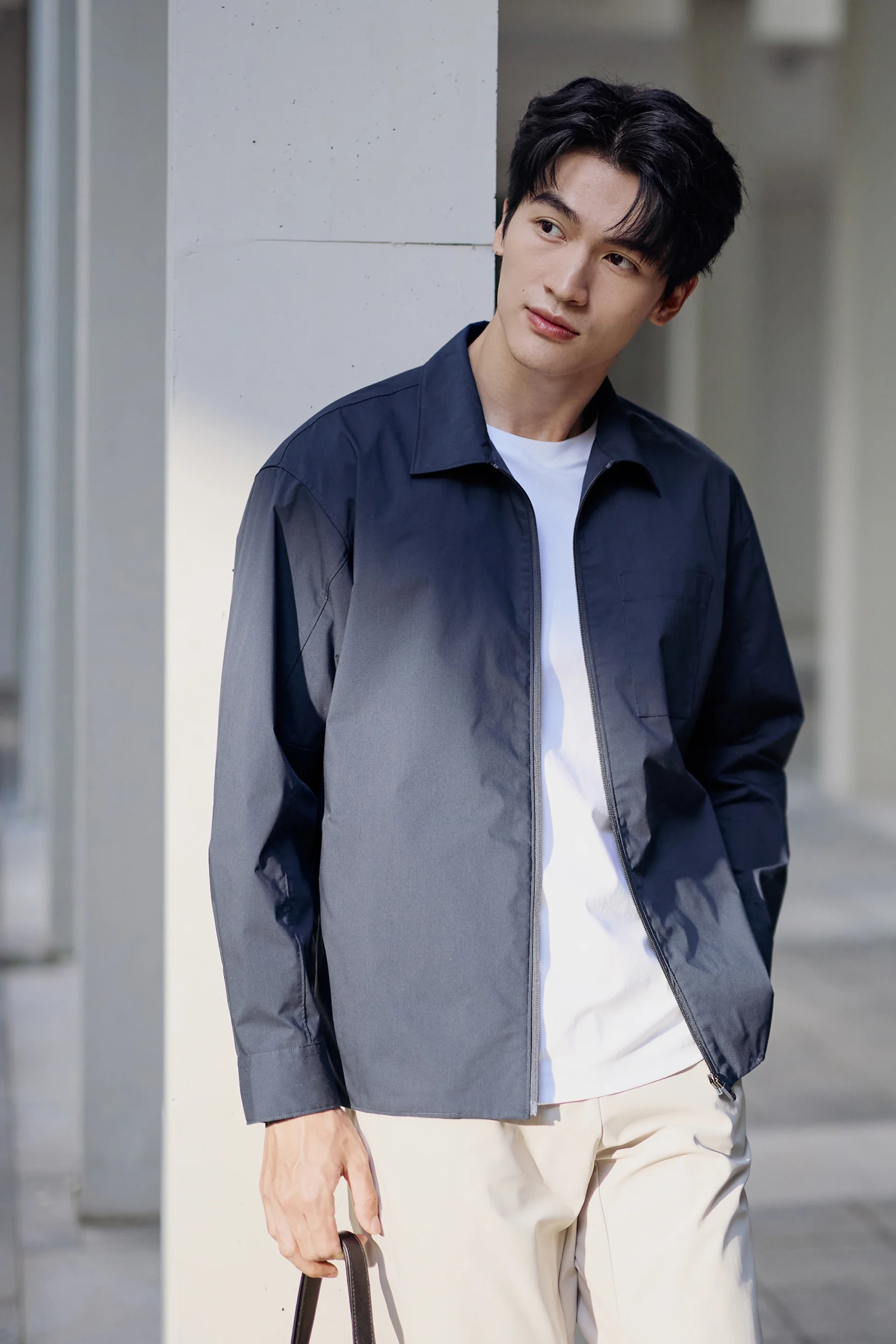UV-Protection Lightweight Shirt Jacket | Royal Navy 27095N - Image 3