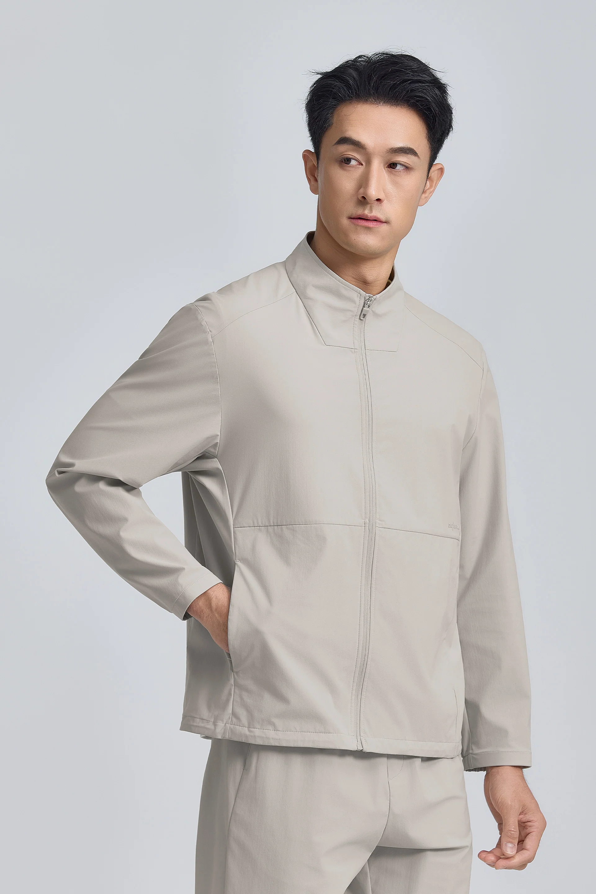 UV-Protection Lightweight Windbreaker | Beige Grey BG0000 - Image 4