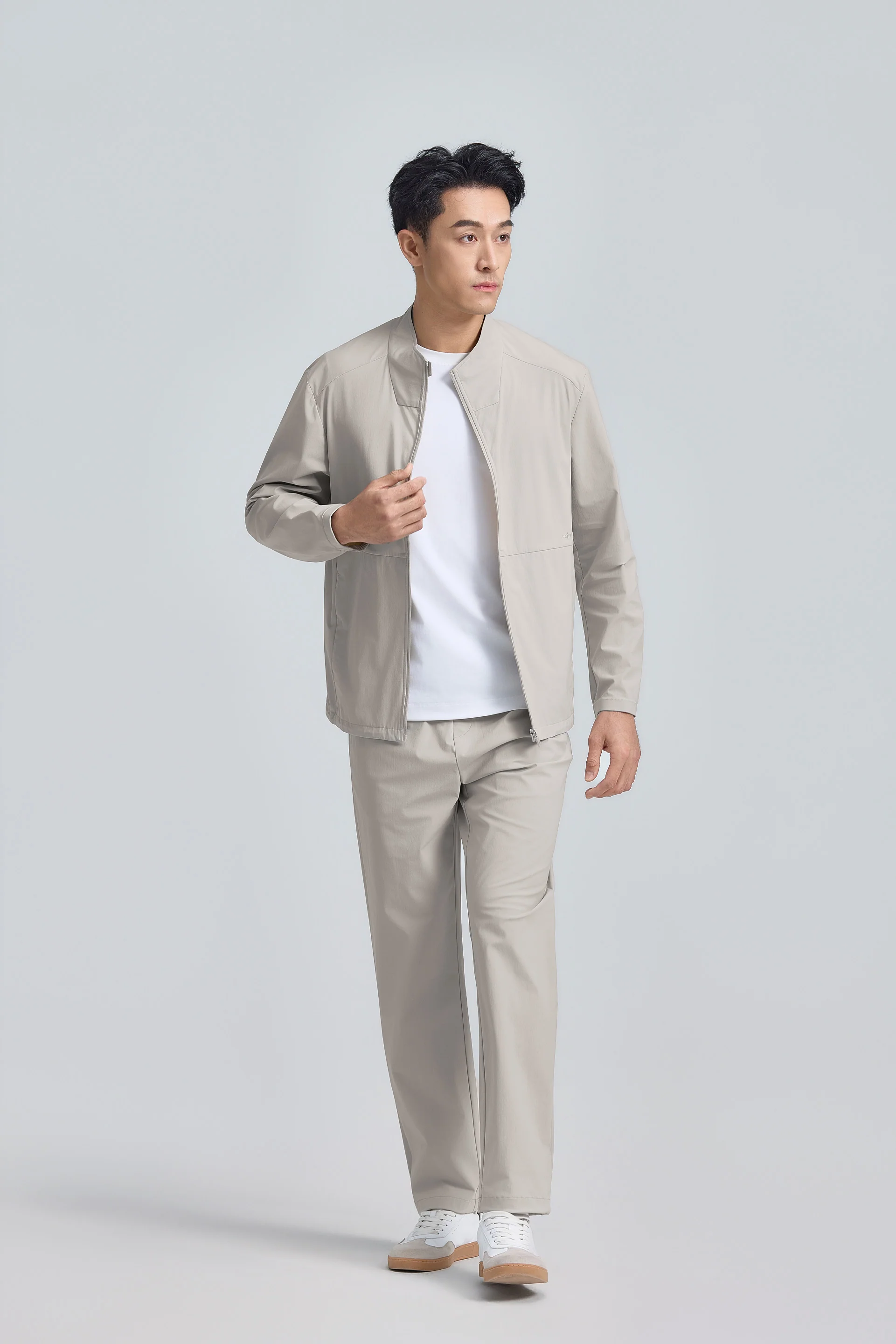 UV-Protection Lightweight Windbreaker | Beige Grey BG0000 - Image 6