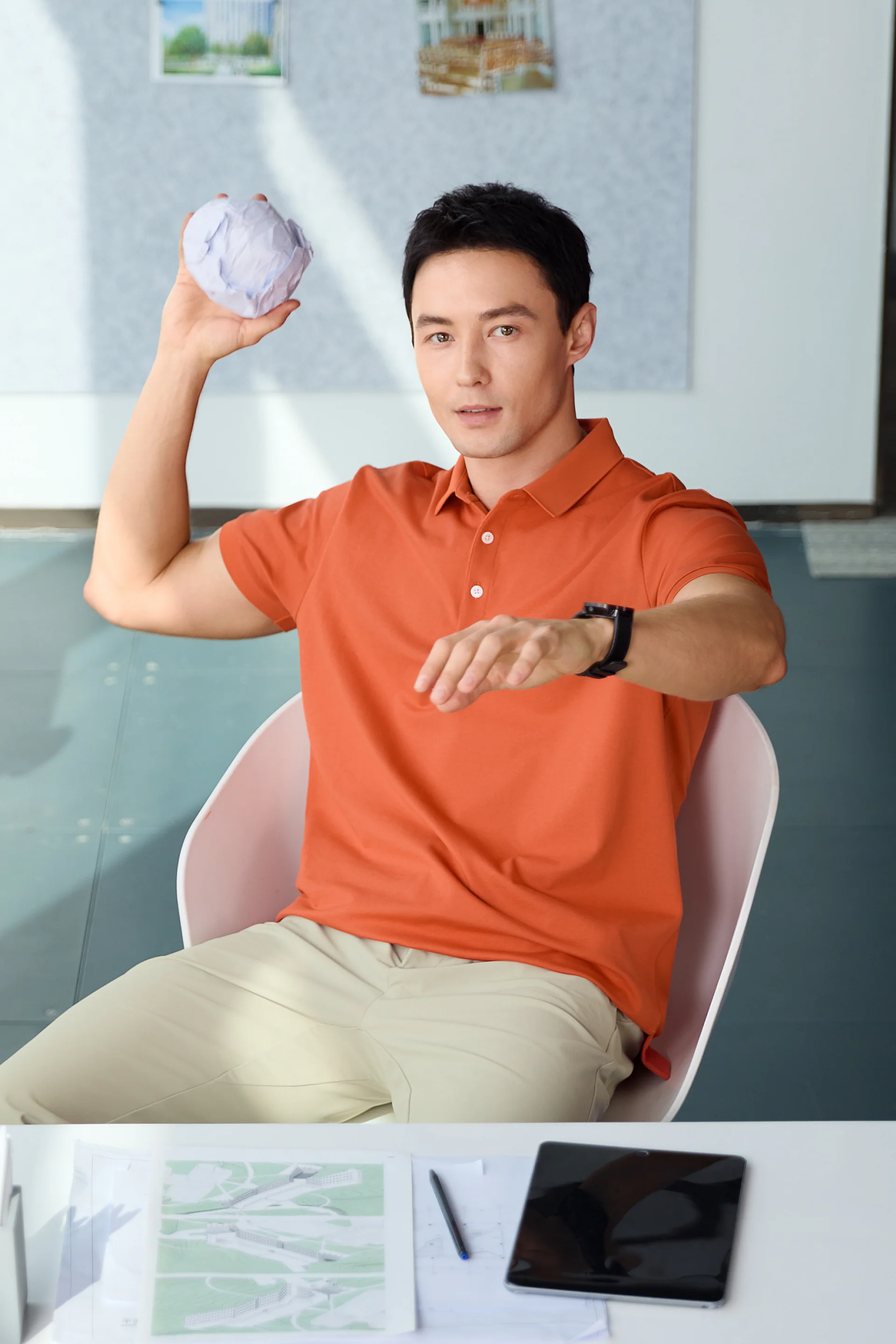 VISDRY™ 3-Button Pique Polo | Navy NNY096 - Image 3