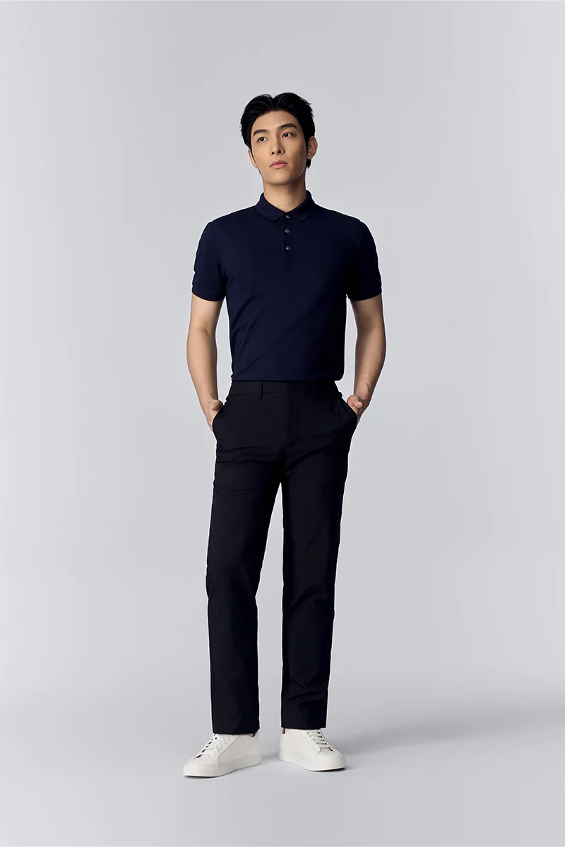 VISDRY™ 3-Button Pique Polo | Navy NNY096 - Image 5
