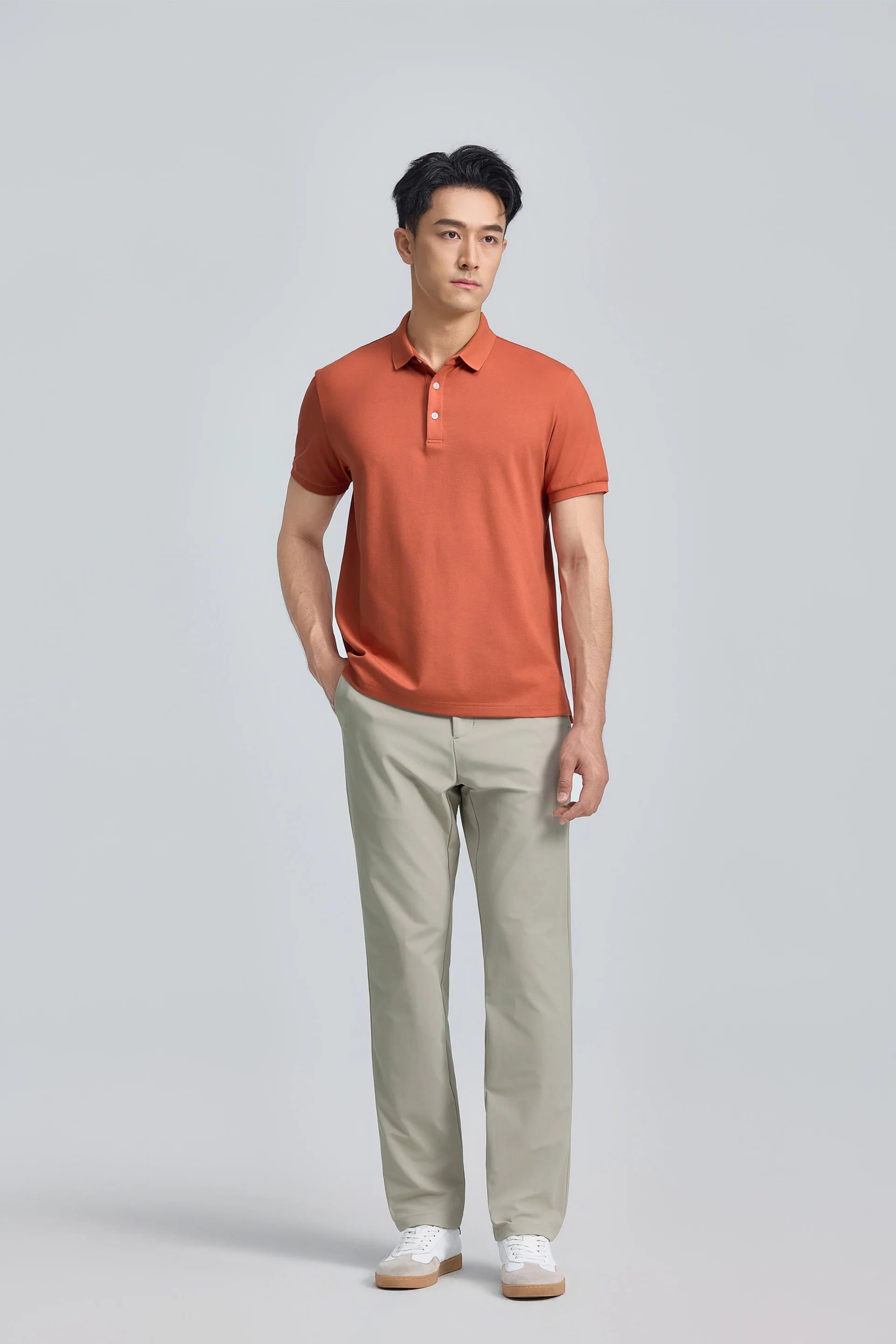 VISDRYâ„¢ 3-Button Pique Polo | Orange Rust PT1447 - Image 5