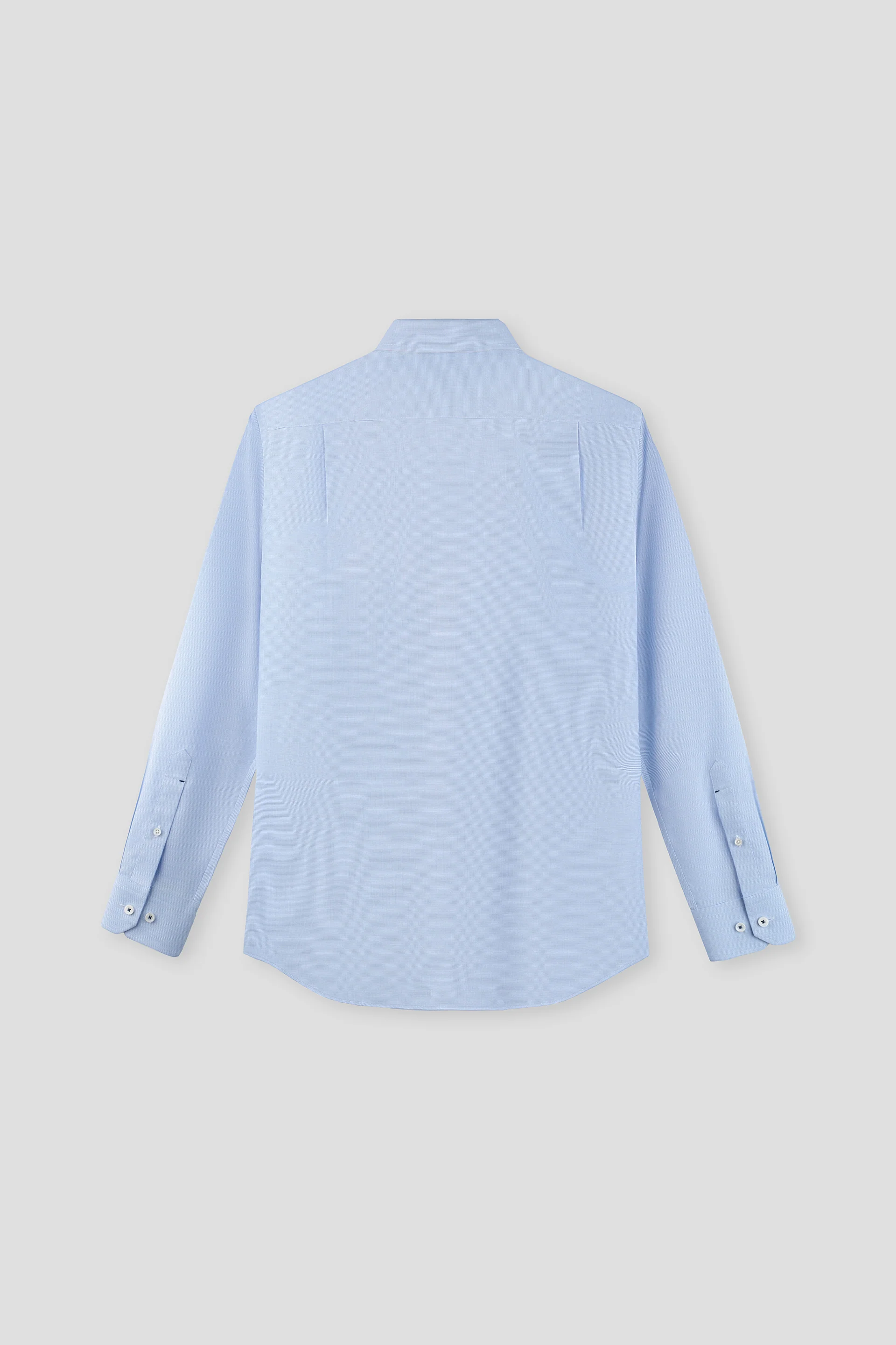 VISDRY™ Basketweave Dress Shirt | Light Blue 24934N - Image 3