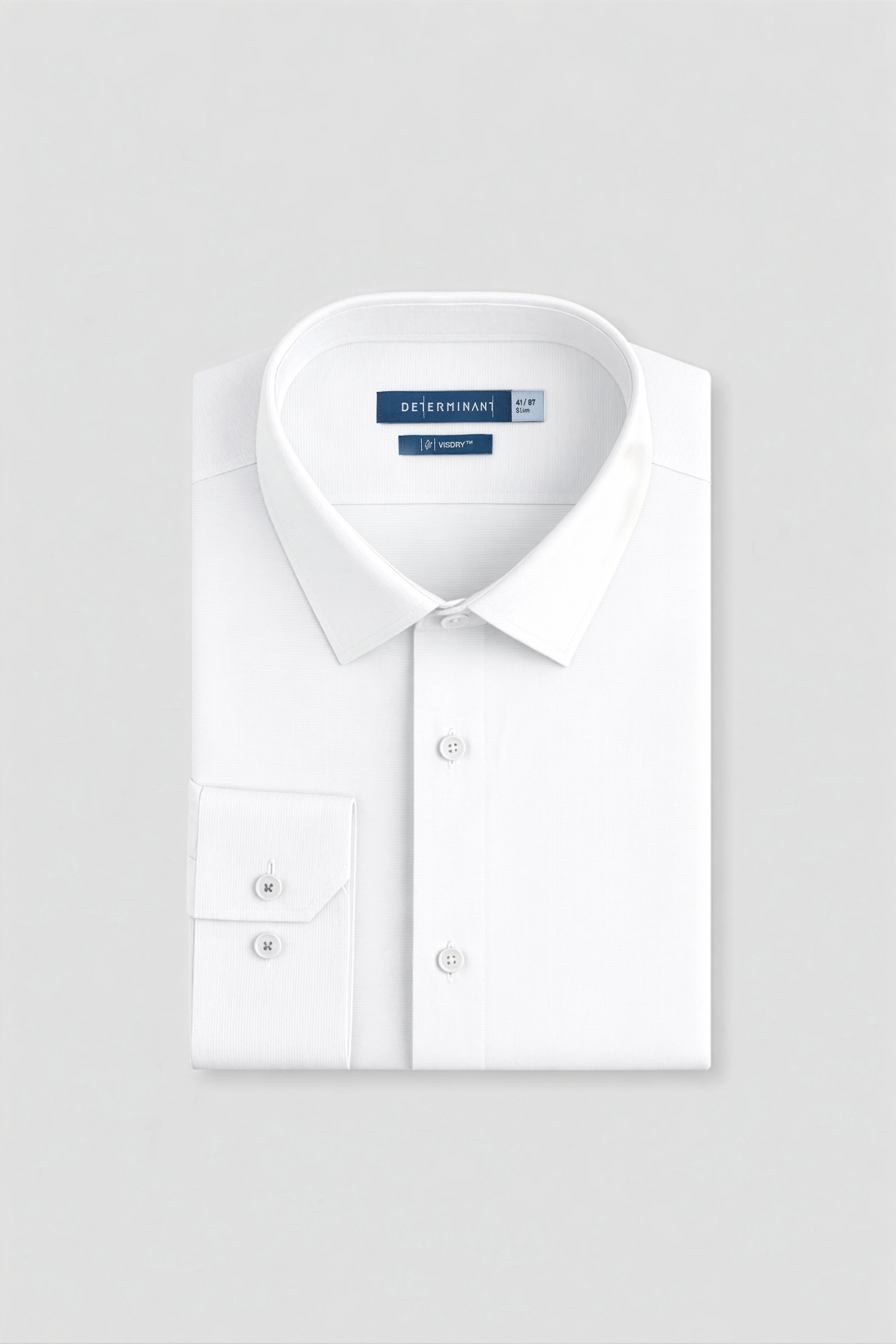 VISDRY™ Basketweave Dress Shirt | White WH001Z - Image 3