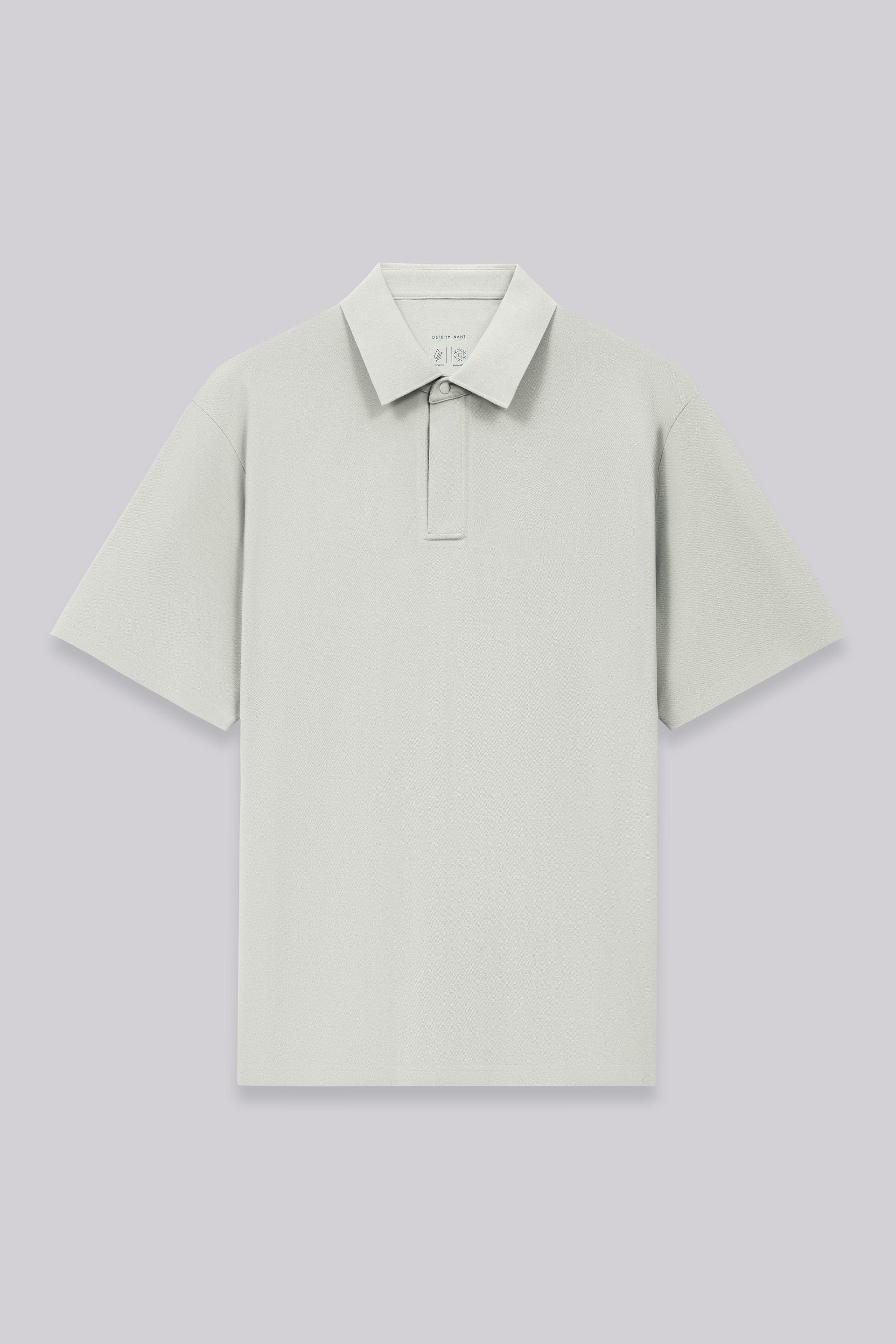 VISDRY™ Concealed Placket Sharp Pique Polo | Grey GYE128 - Image 4