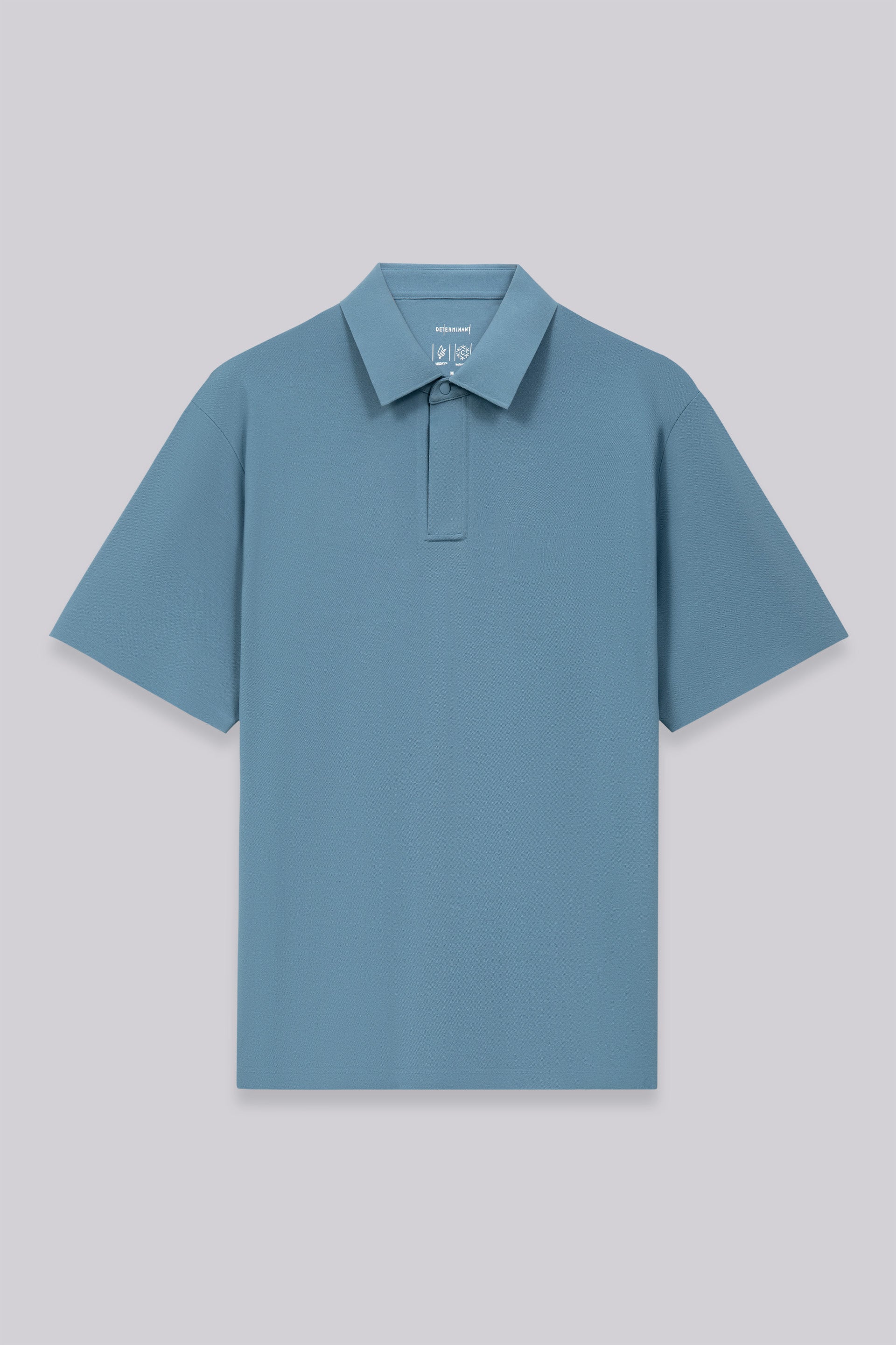 VISDRY™ Concealed Placket Sharp Pique Polo | Mystic Blue BLE128 - Image 4